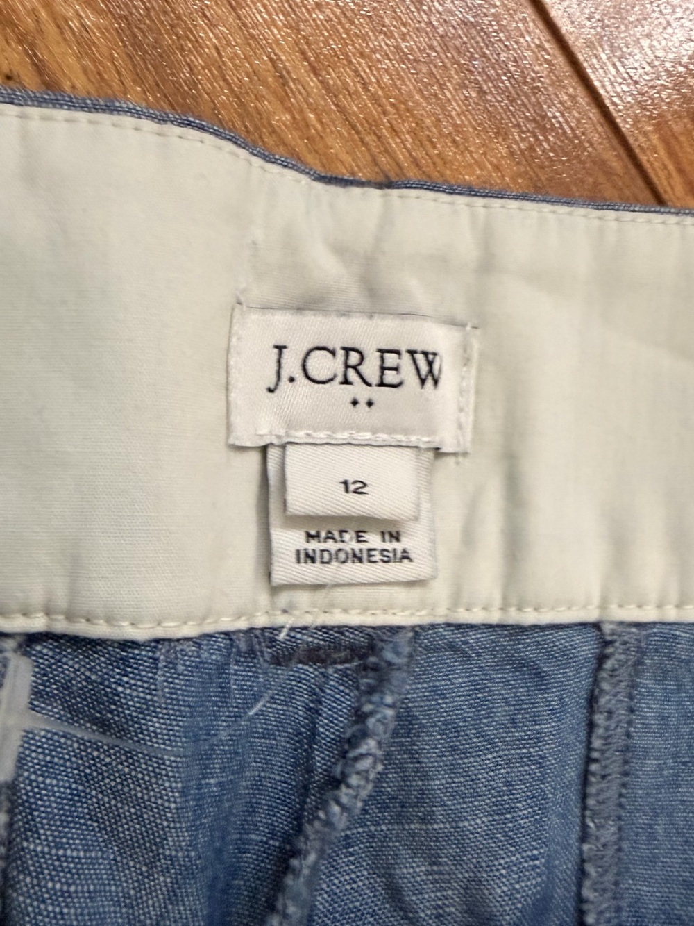 J. Crew Light Chambray Bermuda Shorts - Blue - Picture 3 of 5